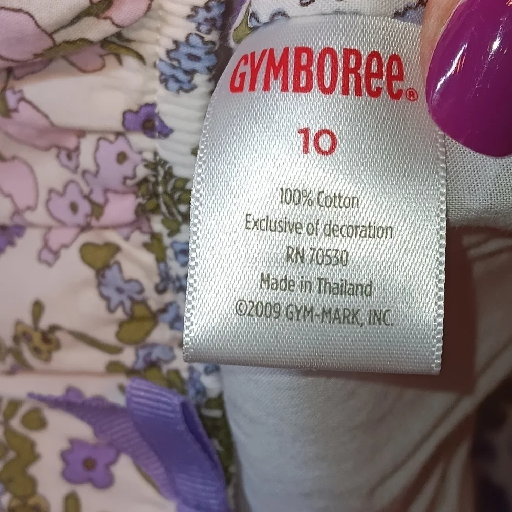 Gymboree Floral Dress 10 Purple Floral